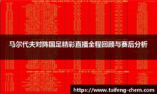 竞技宝马尔代夫对阵国足精彩直播全程回顾与赛后分析